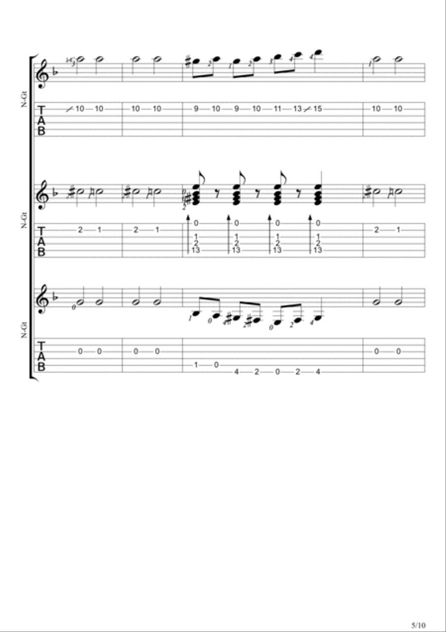 Simsalabim Guitar Ensemble scores gallery preview page 5