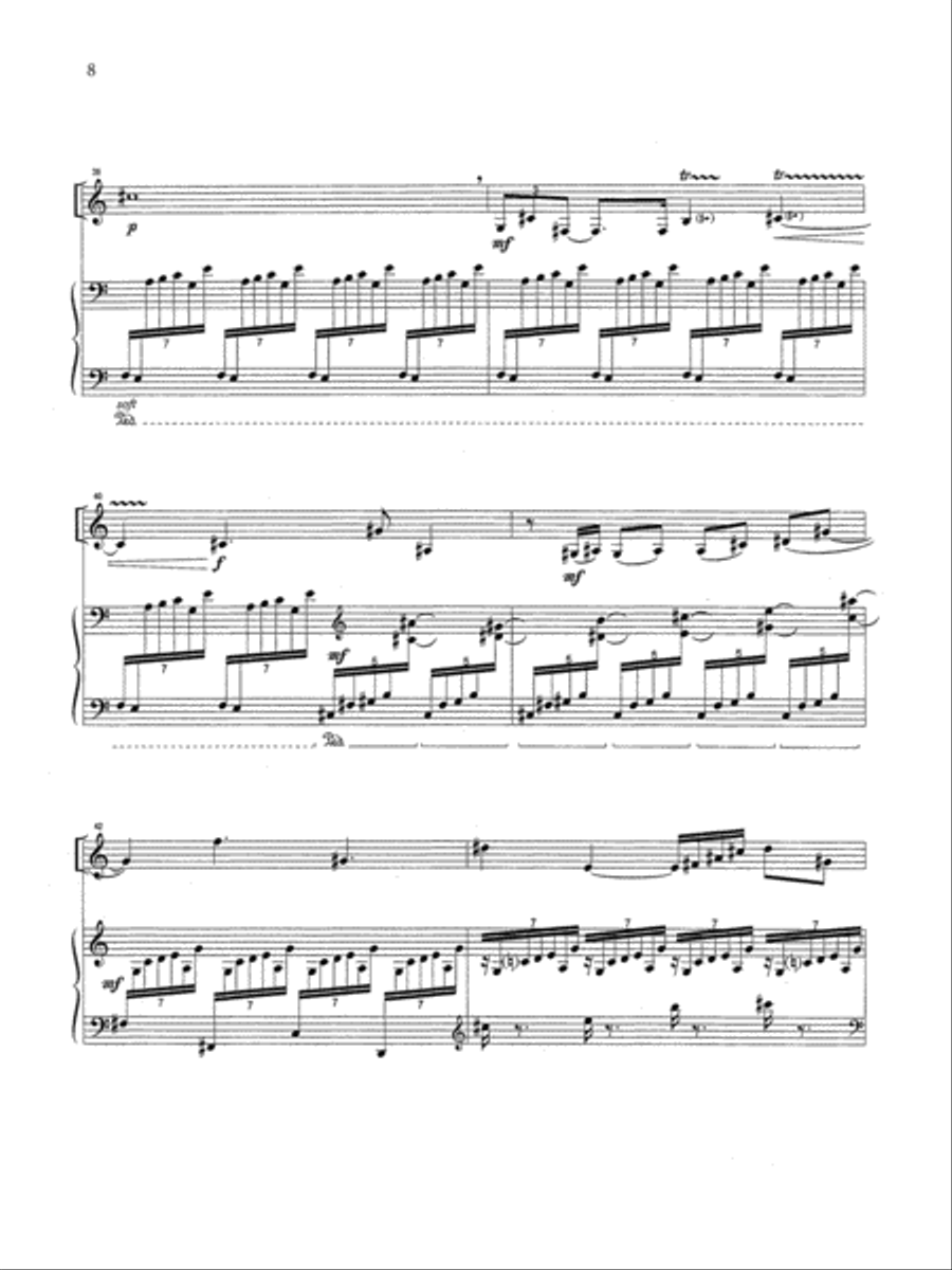 Song without Words for Clarinet and Piano Clarinet Solo scores gallery preview page 6