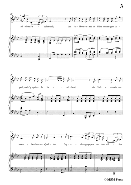 Schubert-Uraniens Flucht(Urania's Flight),D.554,in D flat Major,for Voice&Piano image number null