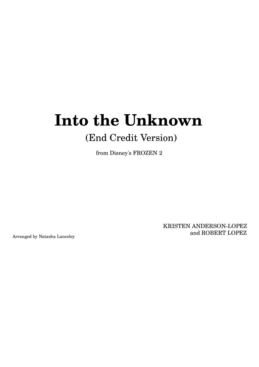 Book cover for Into The Unknown