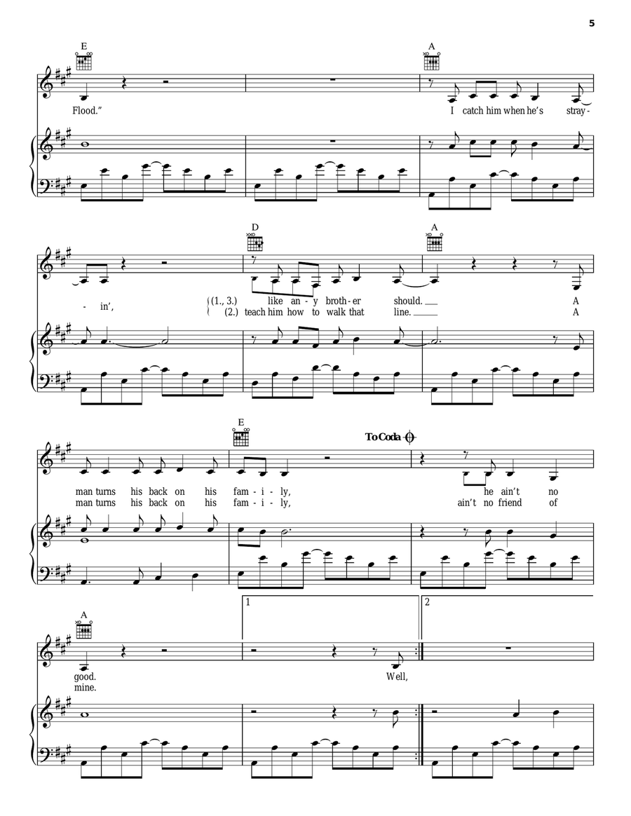 Highway Patrolman Guitar scores gallery preview page 5