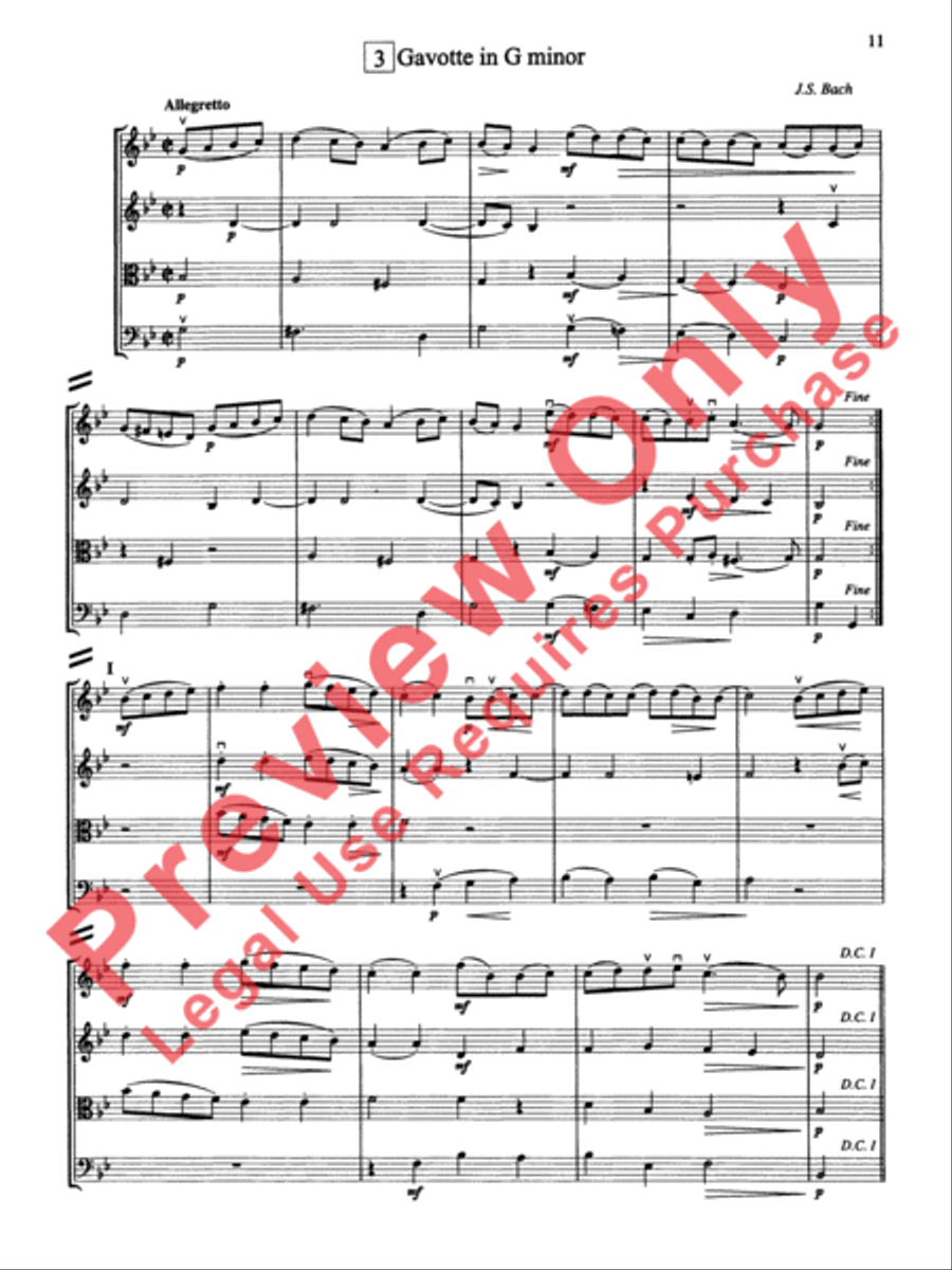 String Quartets for Beginning Ensembles, Volume 3 String Quartet scores gallery preview page 36