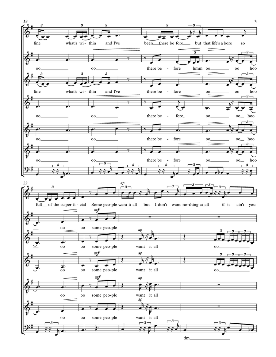 If I Ain't Got You Divisi scores gallery preview page 3