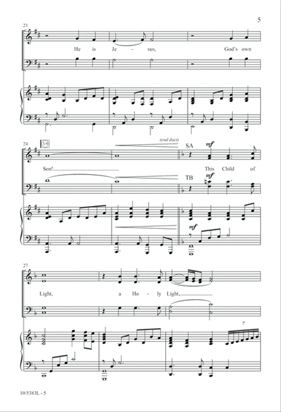 This Child of Light This Child of Light 4-Part scores gallery preview page 5