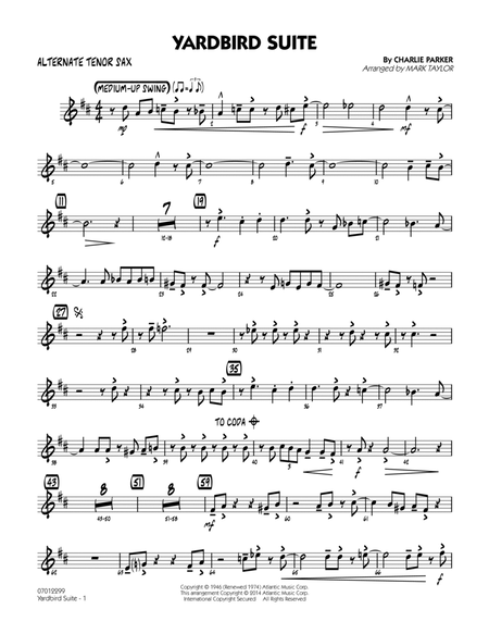 Yardbird Suite - Alternate Tenor Sax
