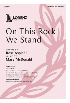 Book cover for On This Rock We Stand