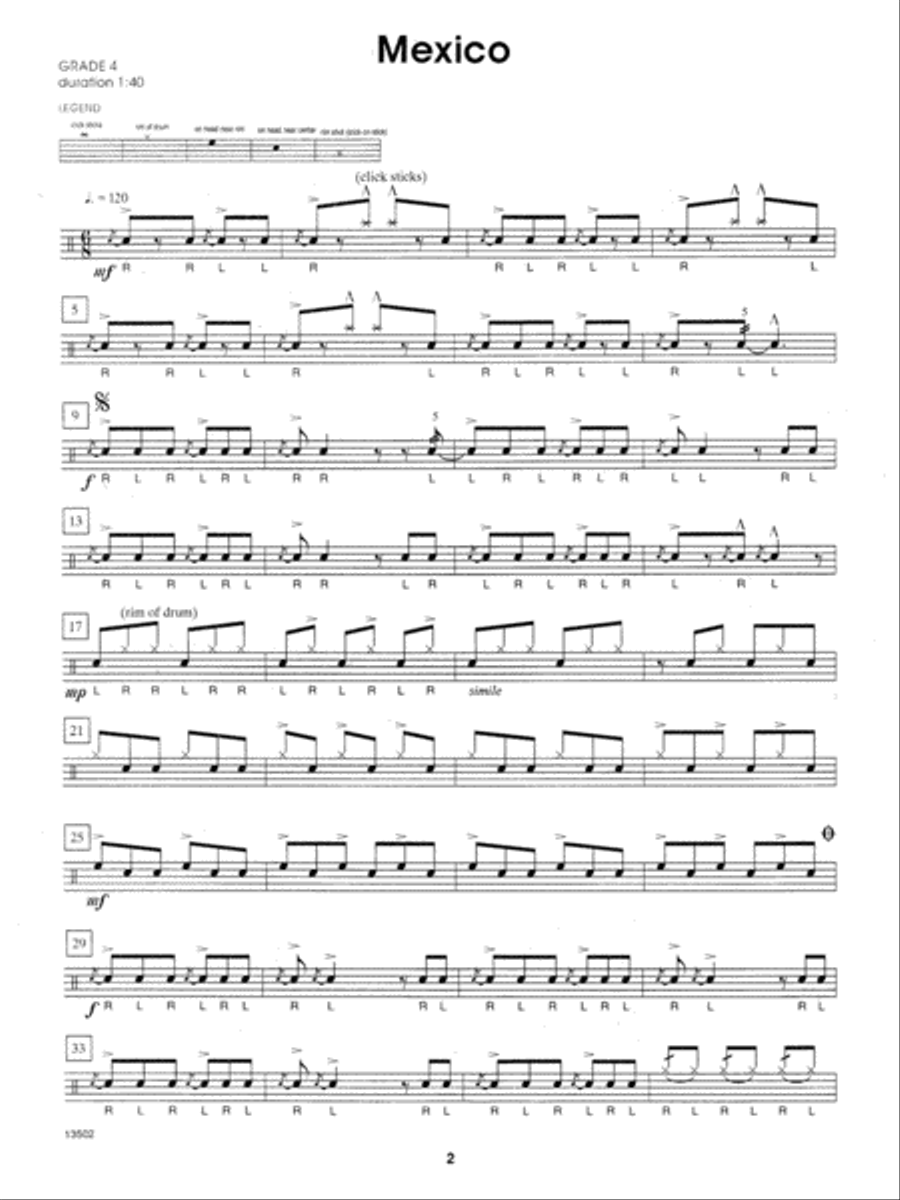 Winning Snare Drum Solos Snare Drum scores gallery preview page 2