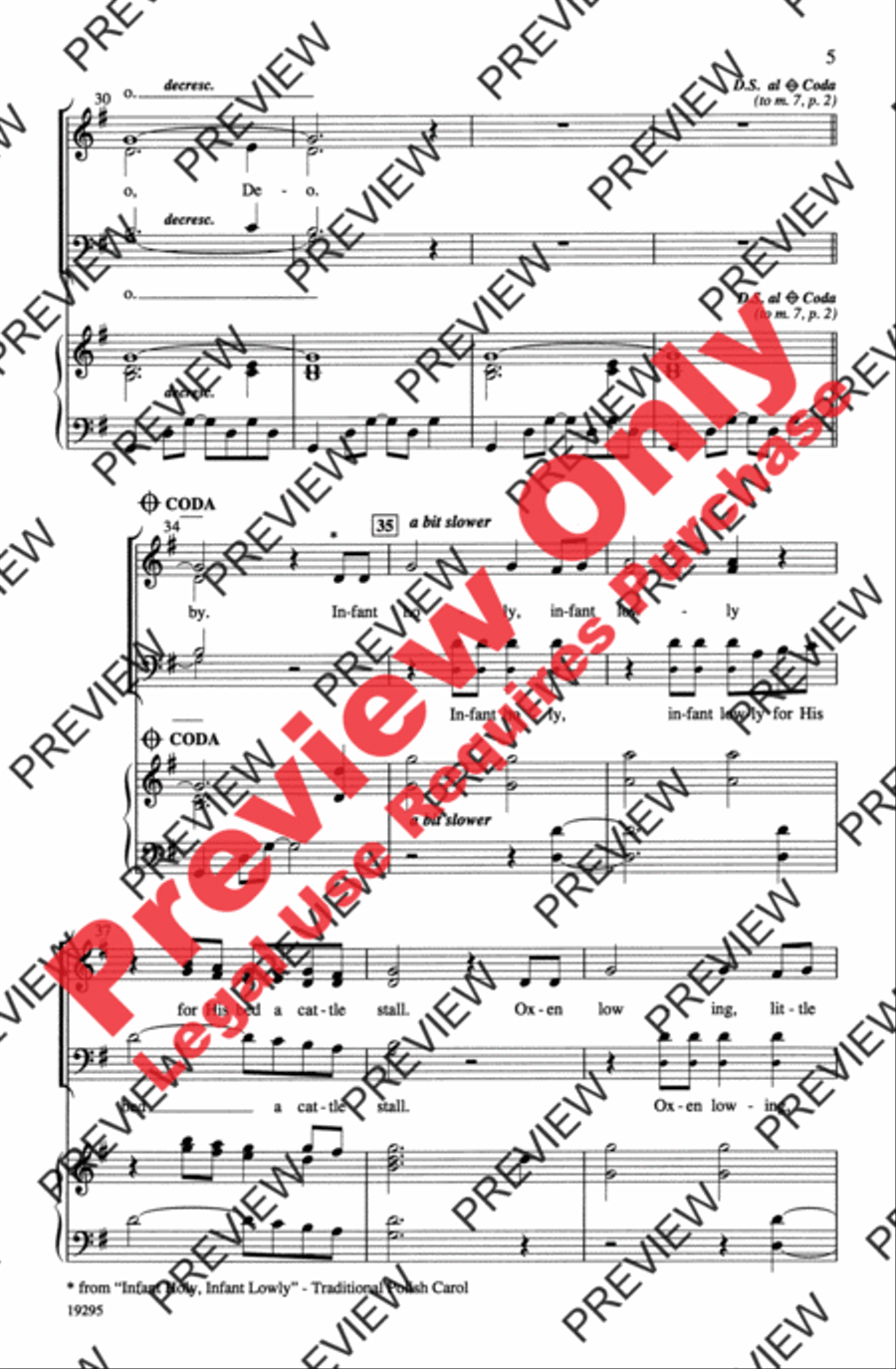 Hush! Hush! 3-Part scores gallery preview page 5
