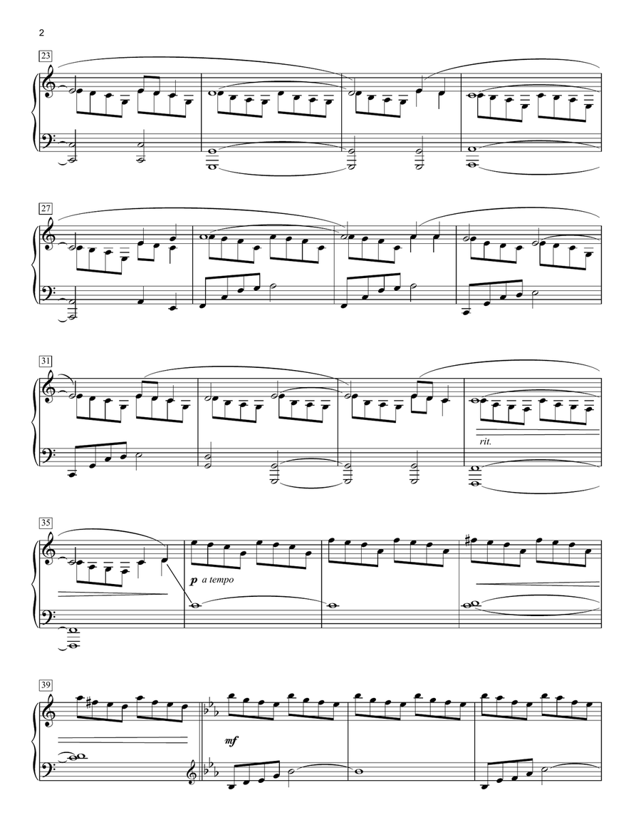Take Me Home, Country Roads [Classical version] (arr. Phillip Keveren) Piano Solo scores gallery preview page 2