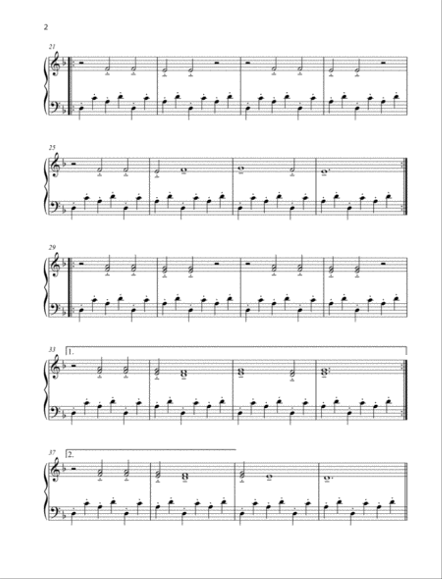 O Fortuna Piano Solo scores gallery preview page 2