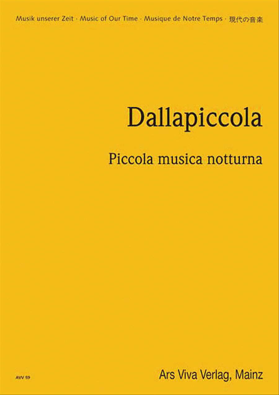 Piccola Musica Notturna Orchestra scores gallery preview page 1