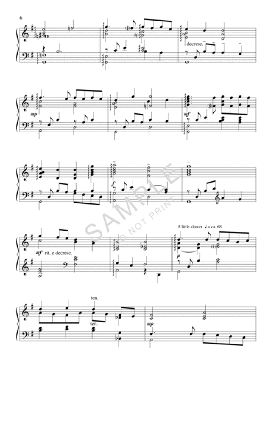 Come, Thou Fount Piano Solo scores gallery preview page 3