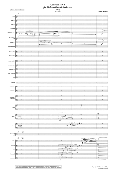 [Melby] Concerto No. 3 for Violoncello and Orchestra