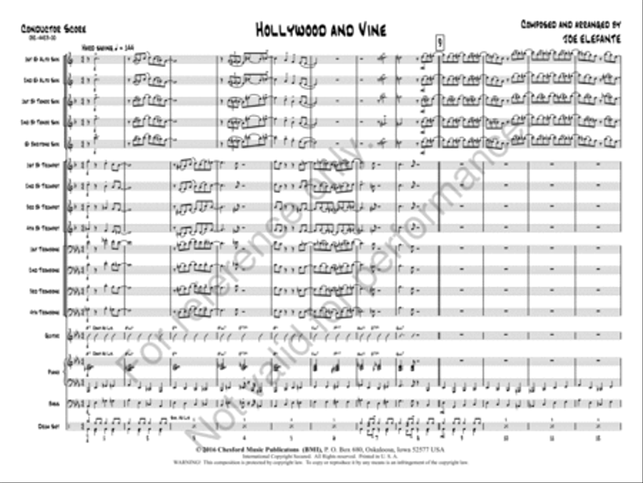 Hollywood and Vine Jazz Ensemble scores gallery preview page 2