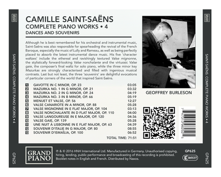 Camille Saint-Saens: Complete Piano Works, Vol. 4