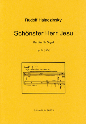 Schönster Herr Jesu op. 34 (1964) -Partita für Orgel-