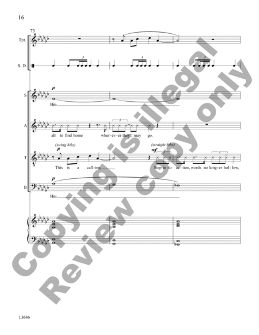 Light Transforms the Darkness (Choral Score)