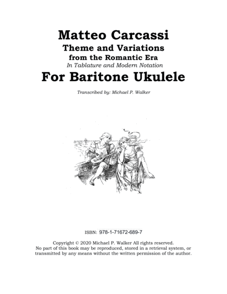 Matteo Carcassi: Themes and Variations Transcribed for Baritone Ukulele