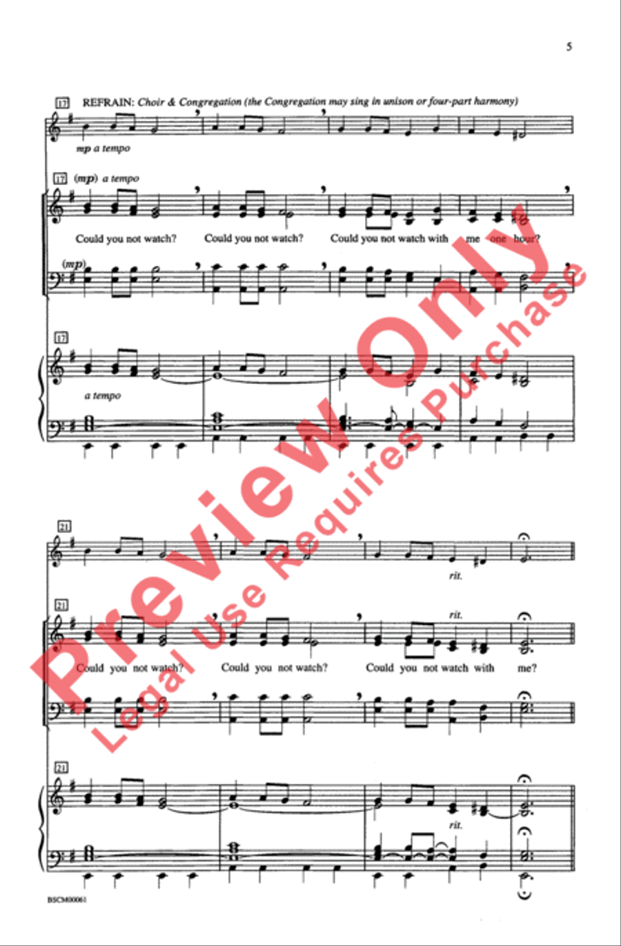 Could You Not Watch 4-Part scores gallery preview page 4