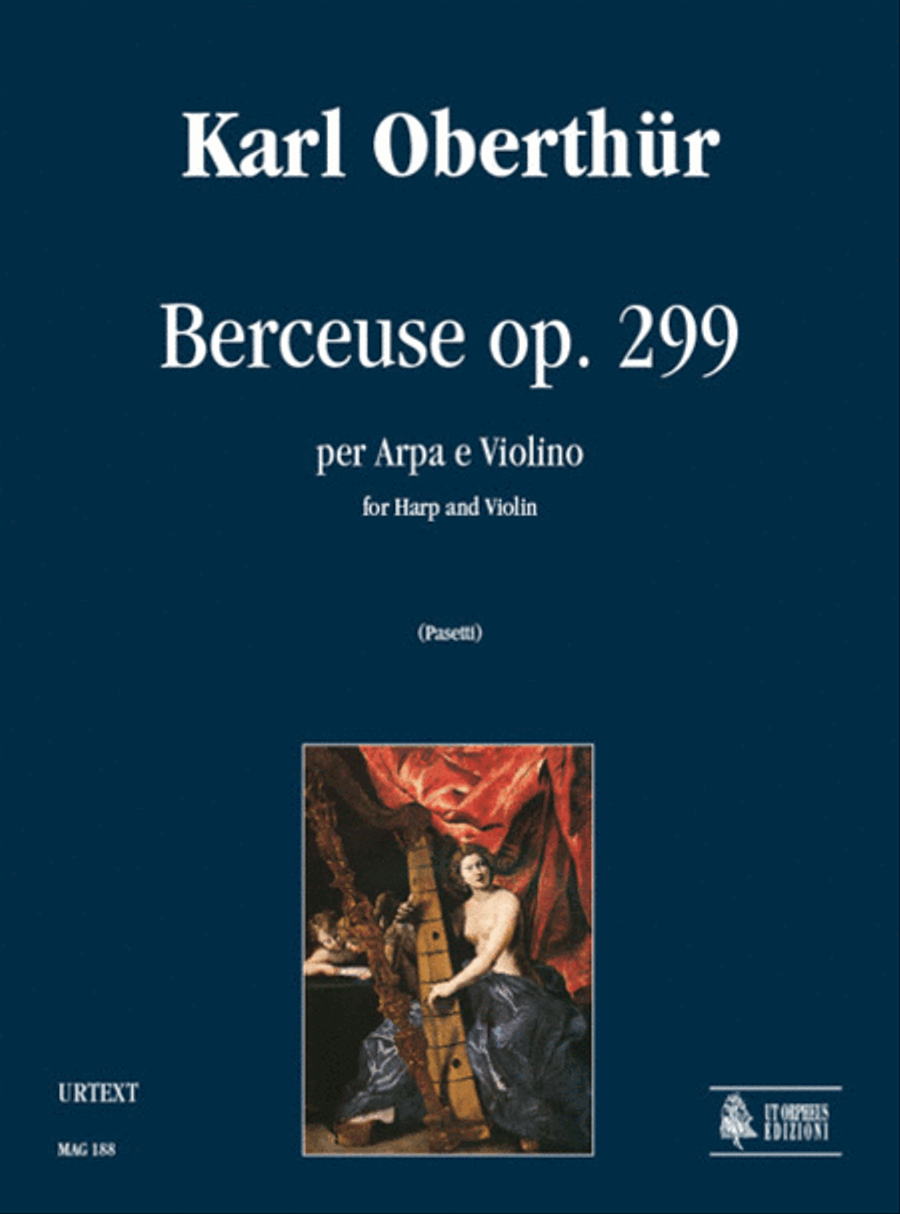 Berceuse Op. 299 for Harp and Violin Harp scores gallery preview page 1