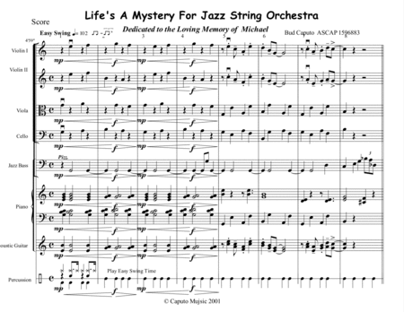 Life's A Mystery for Jazz Strings image number null