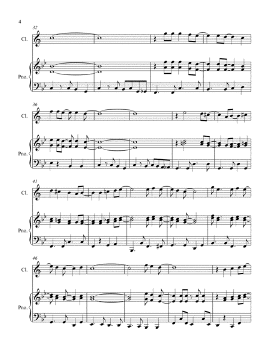 Mrs. Robinson Clarinet Solo scores gallery preview page 4