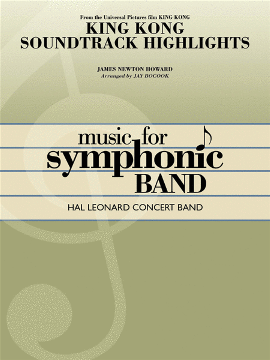 King Kong Soundtrack Highlights Concert Band scores gallery preview page 1