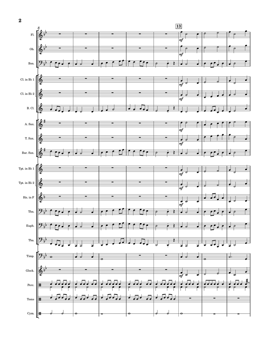 Fortress for Concert Band Concert Band scores gallery preview page 2