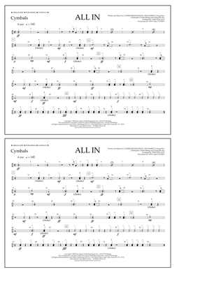 ALL IN (arr. Tom Wallace) - Cymbals