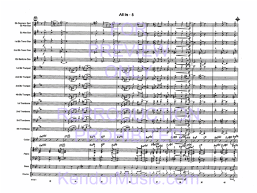 All In All In Jazz Ensemble scores gallery preview page 7