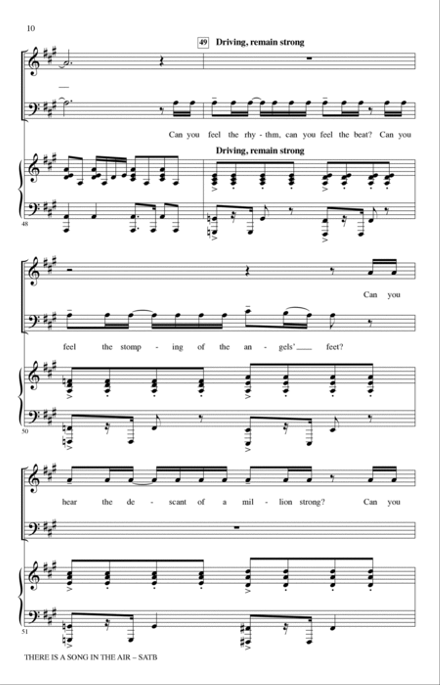 There Is A Song In The Air 4-Part scores gallery preview page 8