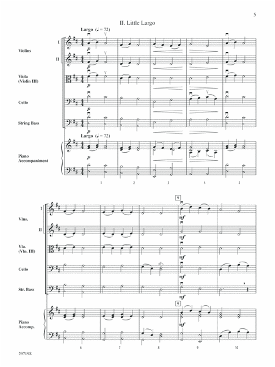 Miniature Symphony: Score String Orchestra scores gallery preview page 5