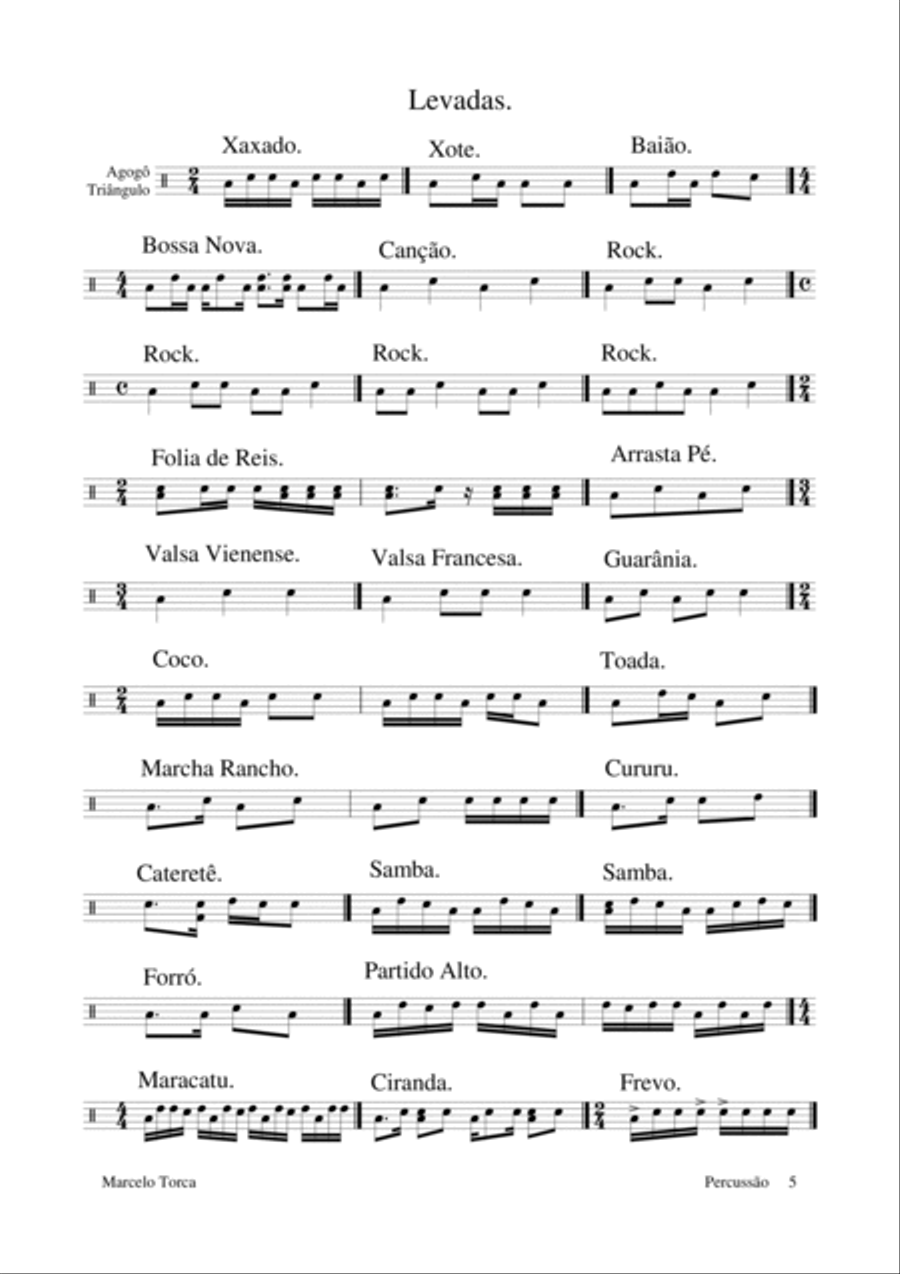 Percussão Percussão Percussion scores gallery preview page 5