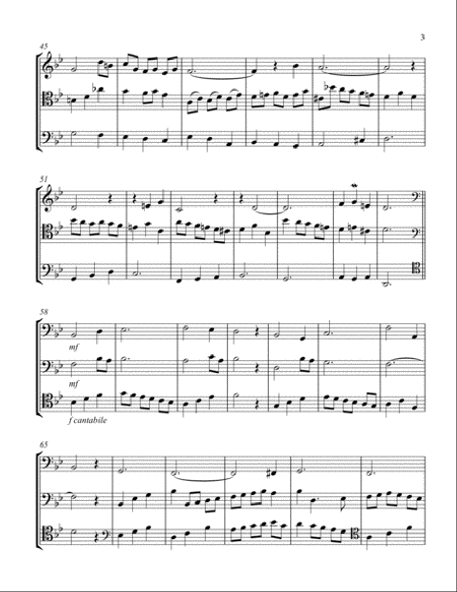 Minuet for 3 Celli Minuet for 3 Celli String Trio scores gallery preview page 3