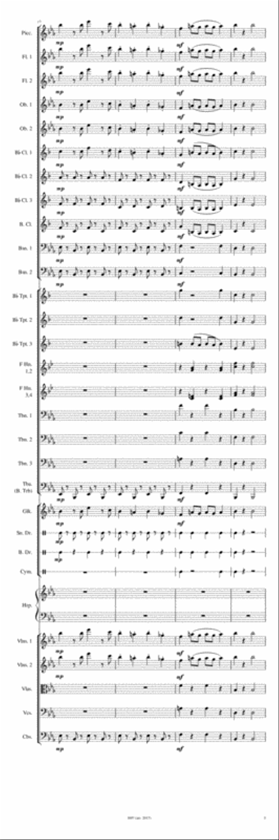 Stars and Stripes Forever Full Orchestra scores gallery preview page 5