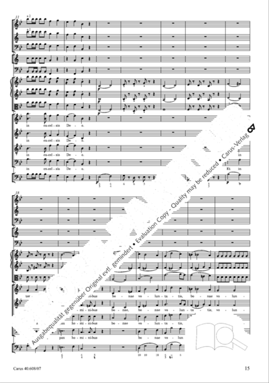 Missa Sancti Bernardi von Offida in B 4-Part scores gallery preview page 30