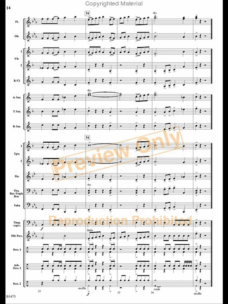 Antiphon Antiphon Concert Band scores gallery preview page 13