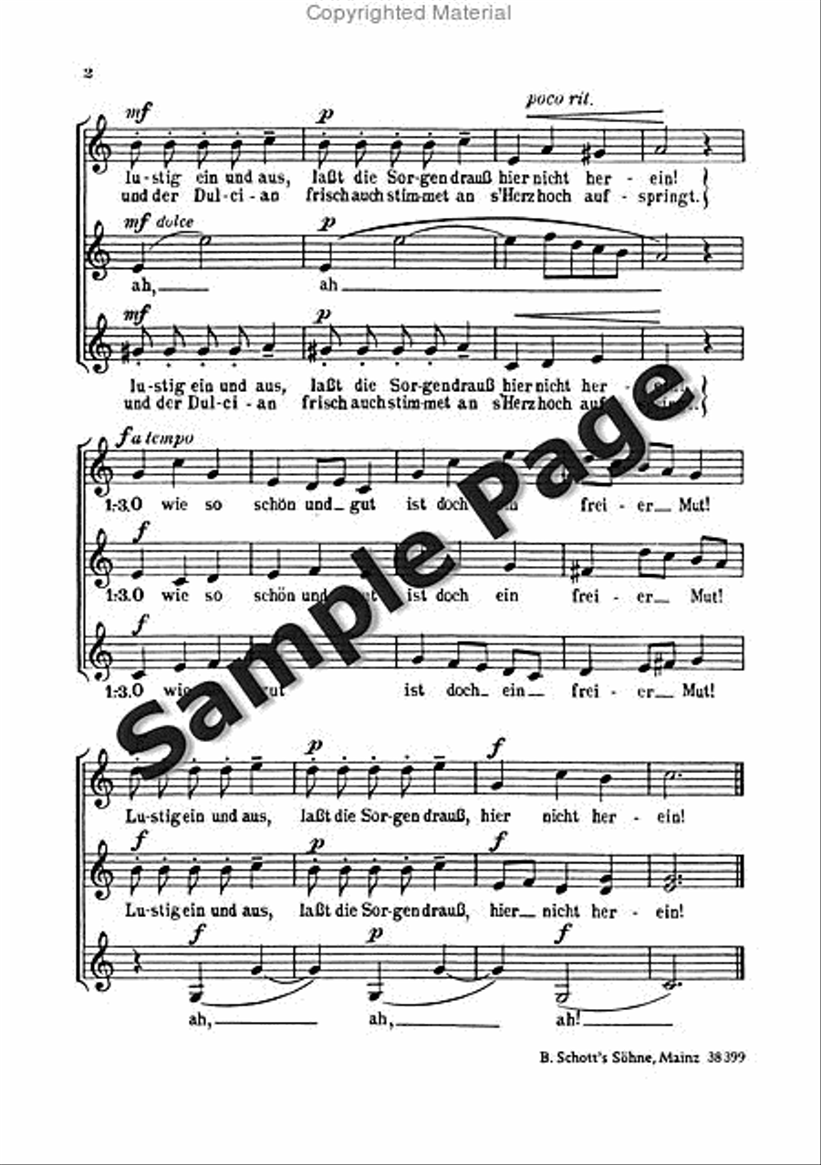 Mohler Ph Ein Freier Mut Women's Choir scores gallery preview page 3