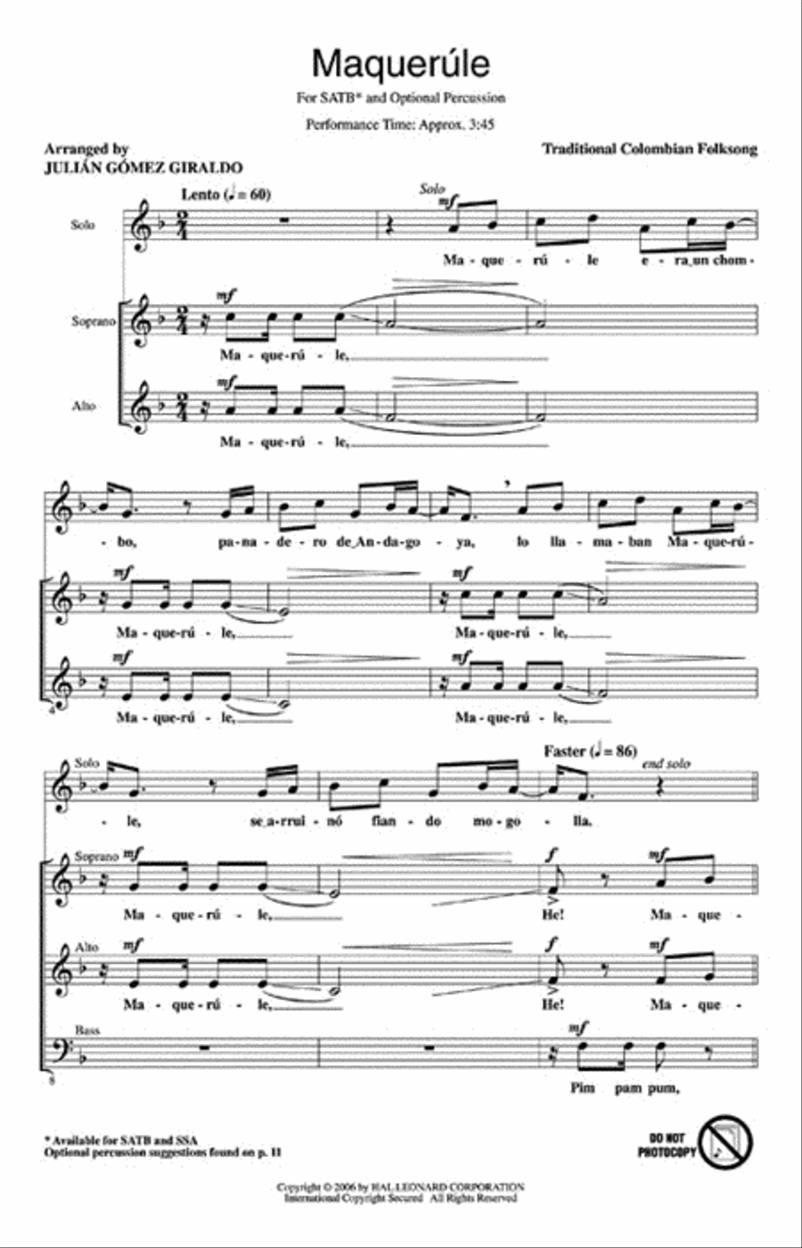 Maquerúle Maquerúle 4-Part scores gallery preview page 2