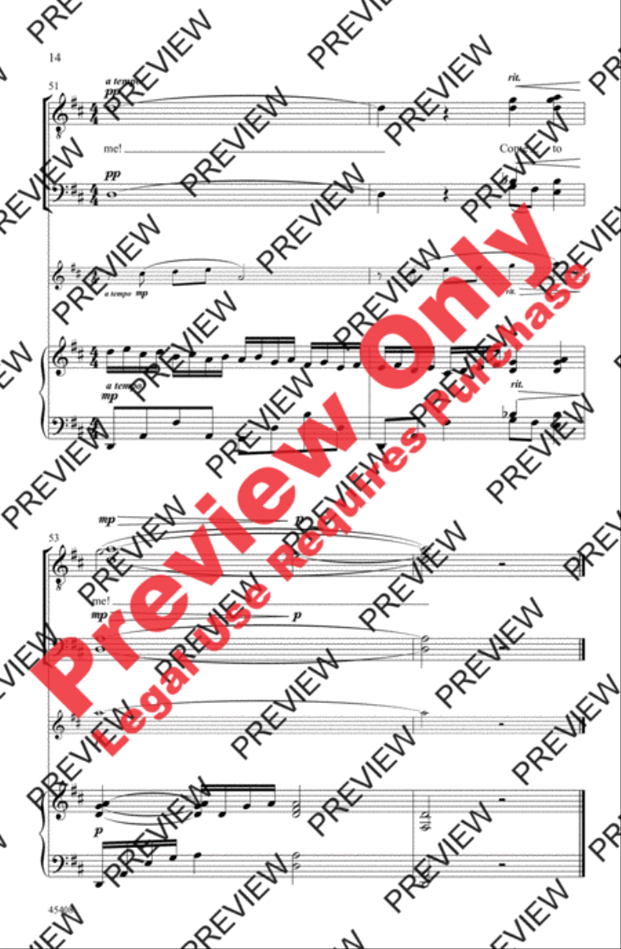 Danny Boy Danny Boy Men's Choir scores gallery preview page 14