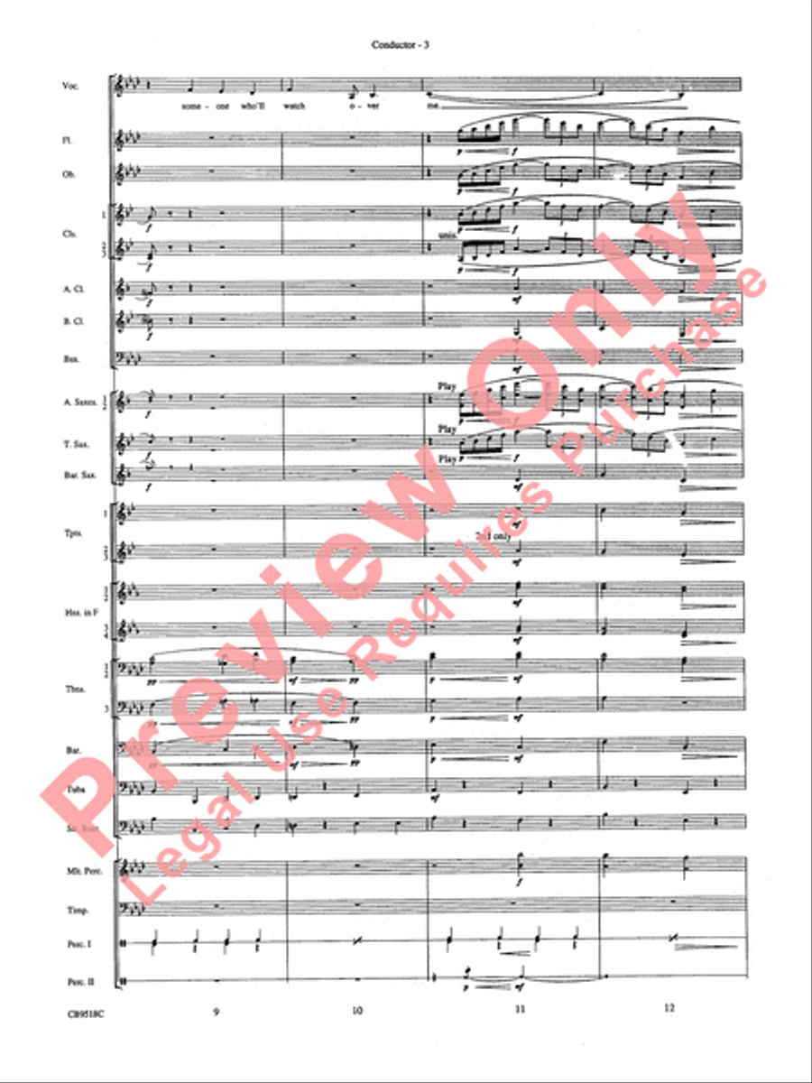 Someone to Watch Over Me Concert Band scores gallery preview page 5