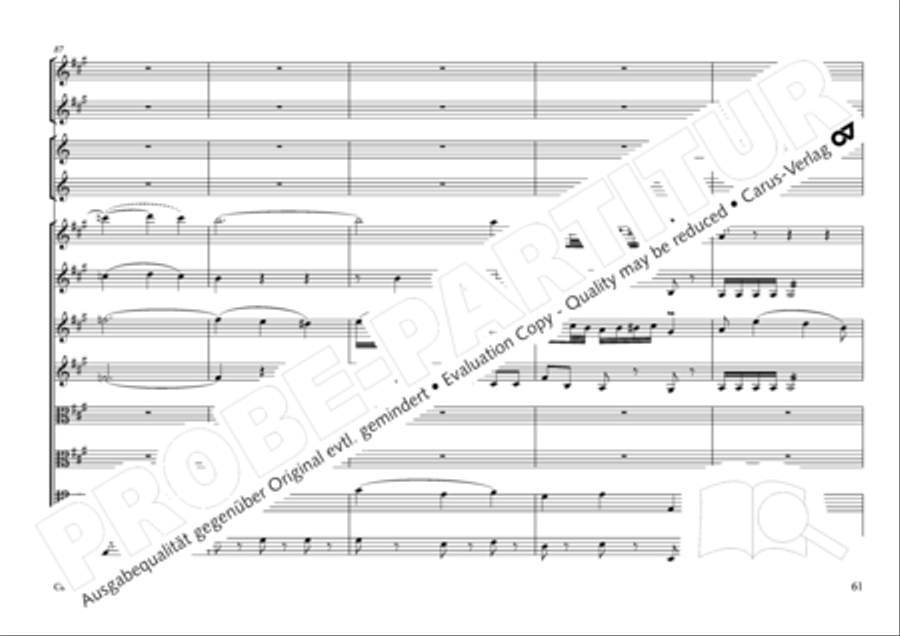 Concertone in D major Horn scores gallery preview page 62