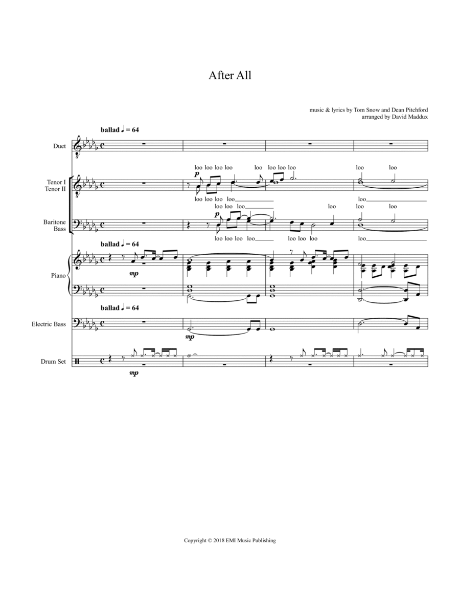 After All After All Small Ensemble scores gallery preview page 1