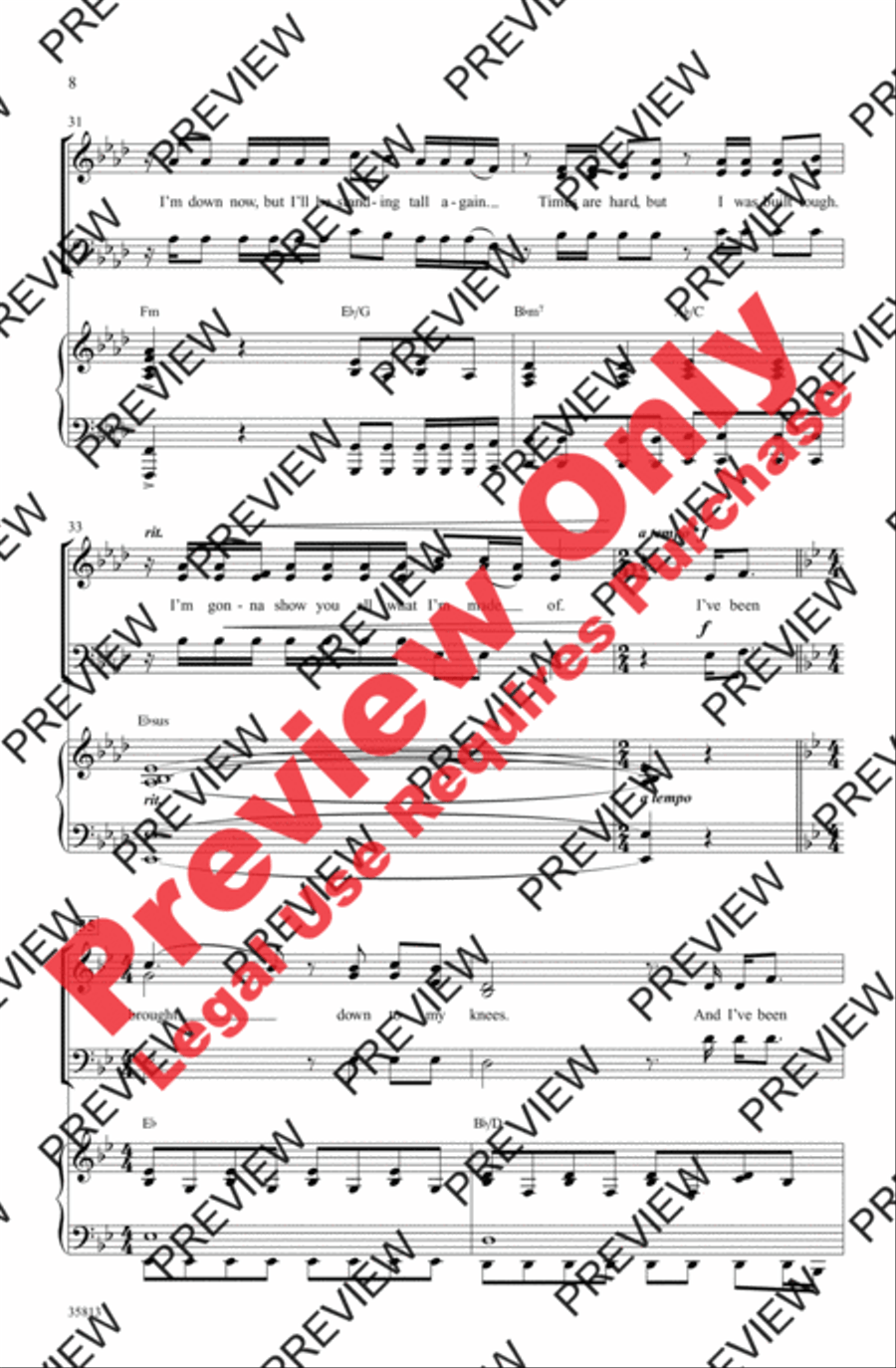 You Haven't Seen the Last of Me 3-Part scores gallery preview page 7