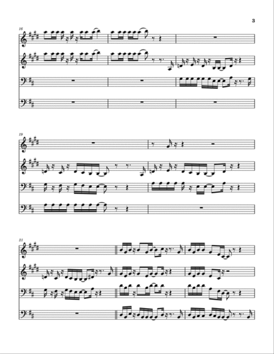 Funk 50 Funk 50 Brass Quartet scores gallery preview page 4