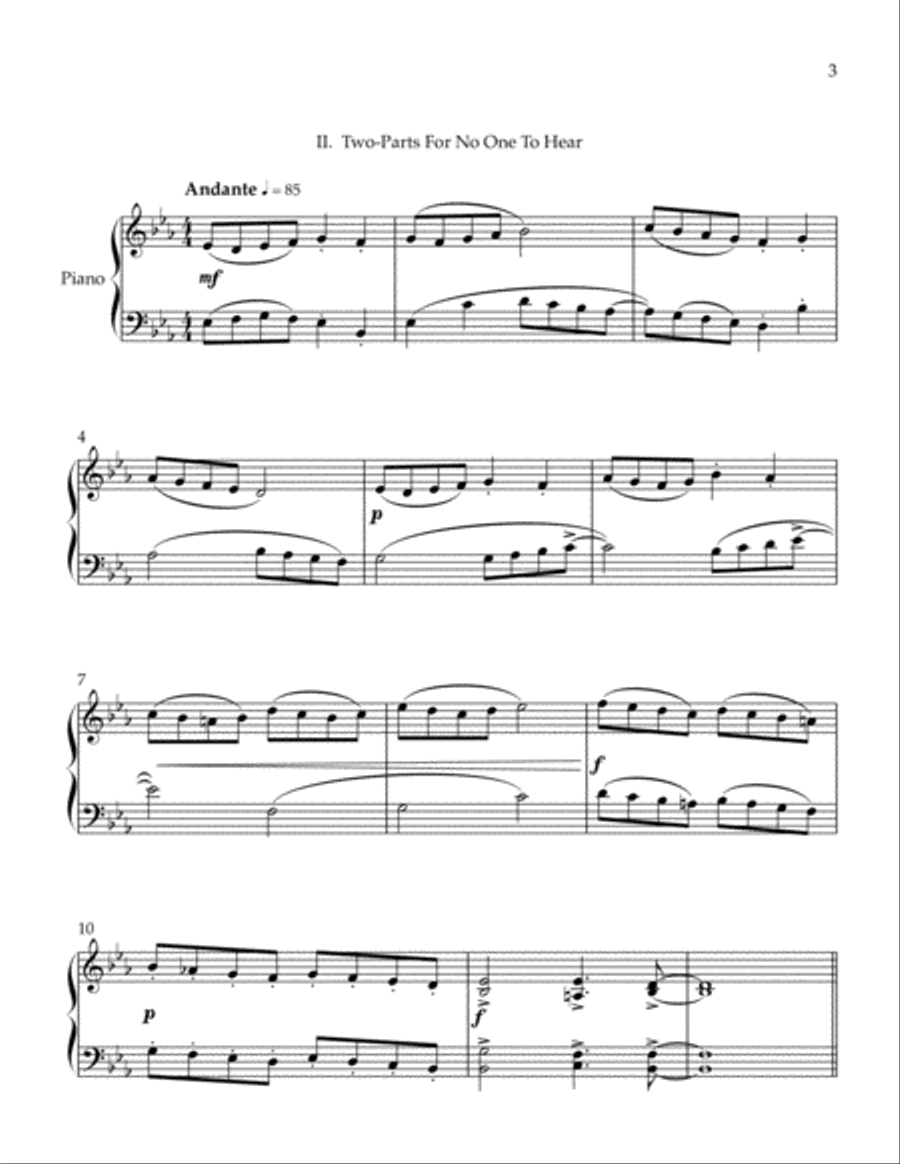 Solitary Confinements (Four Easy Pieces For Piano) - John M. Licari Piano Method scores gallery preview page 5