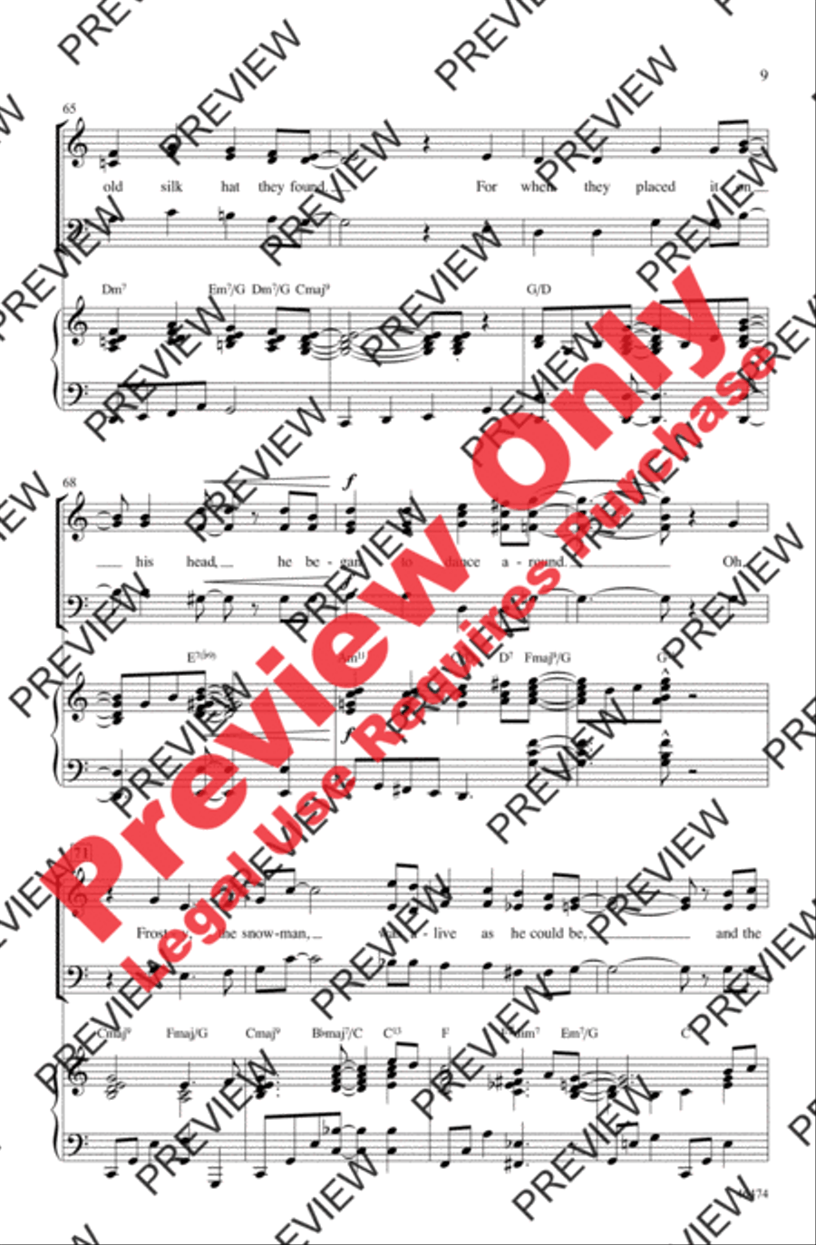 Rudolph, Frosty, and Suzy 3-Part scores gallery preview page 9