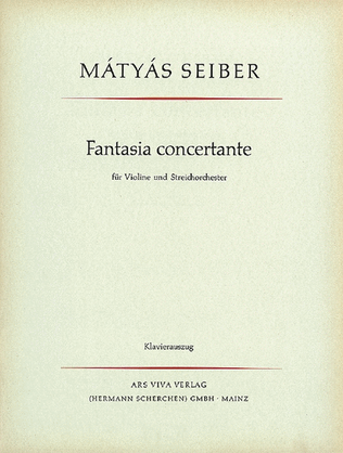 Book cover for Fantasie Concertante Vn/str Reduc