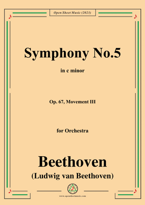 Book cover for Beethoven-Symphony No.5,Op.67,Movement III