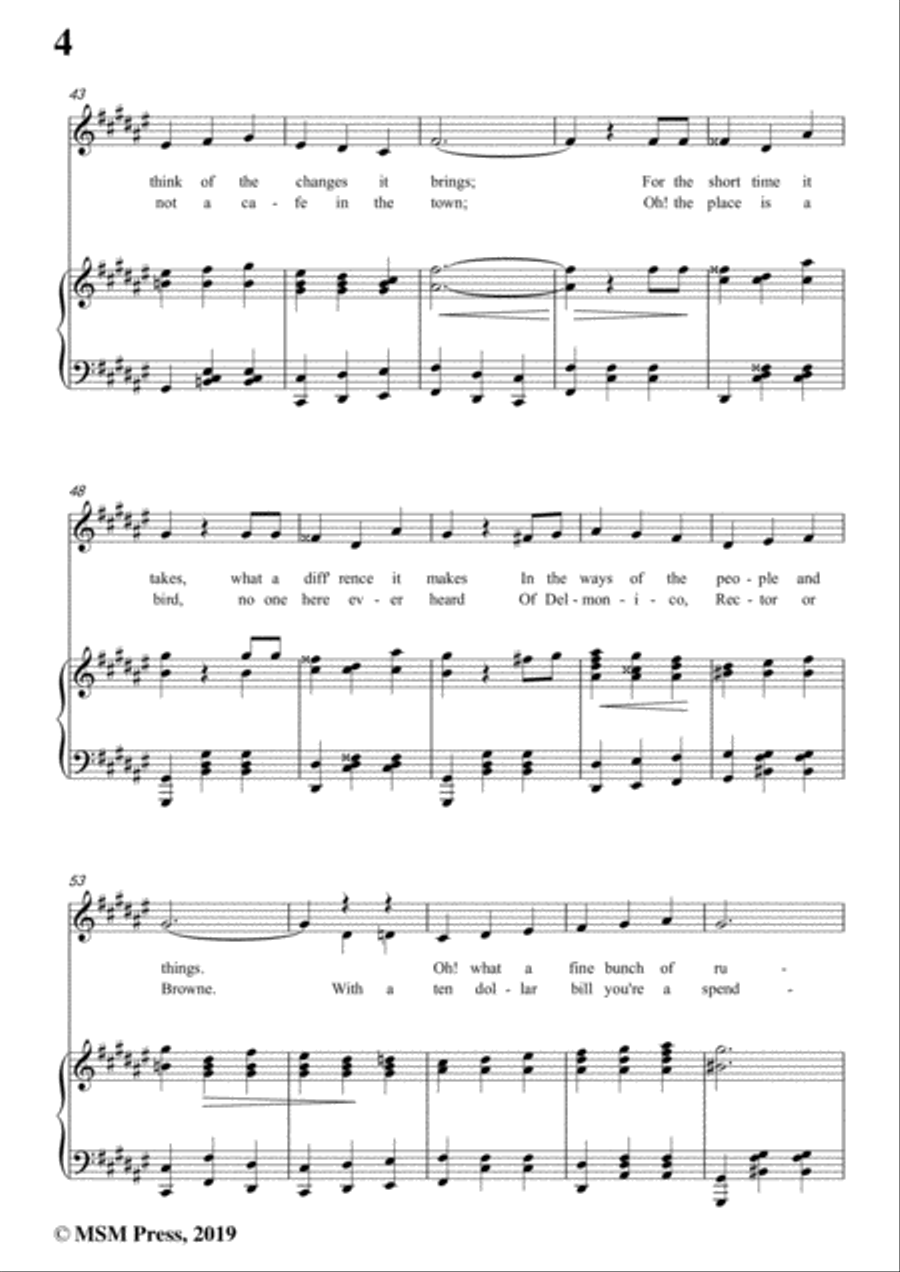 George M. Cohan-Forty-Five Minutes from Broadway,in F sharp Major,for Voice&Piano Voice scores gallery preview page 6